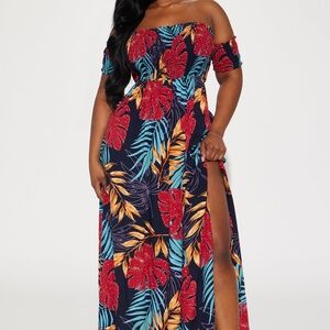 Hawaiian Flow Dress